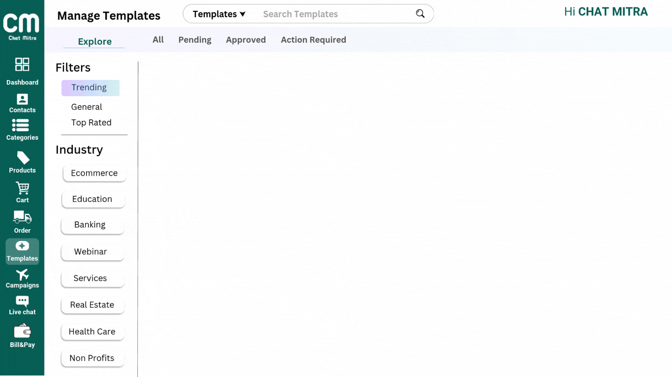 WhatsApp Template Management with Chat Mitra