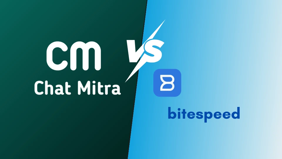 Chat Mitra vs Bitespeed: A Real Comparison of Two Different Approaches - Comparison Visual - Chat Mitra vs Bitespeed