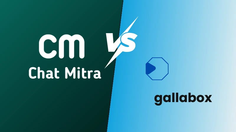 Chat Mitra vs Gallabox: An Honest Look at Two WhatsApp Platforms - Comparison Visual - Chat Mitra vs Gallabox