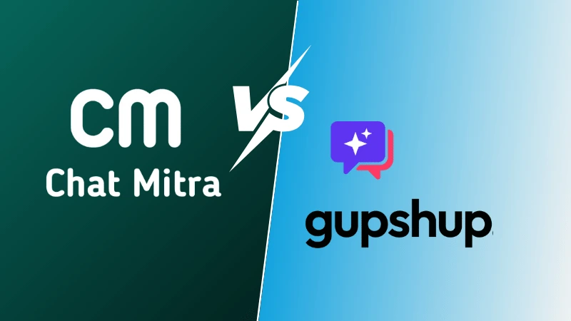 Chat Mitra vs Gupshup: An Honest Look at Two WhatsApp Platforms - Comparison Visual - Chat Mitra vs Gupshup