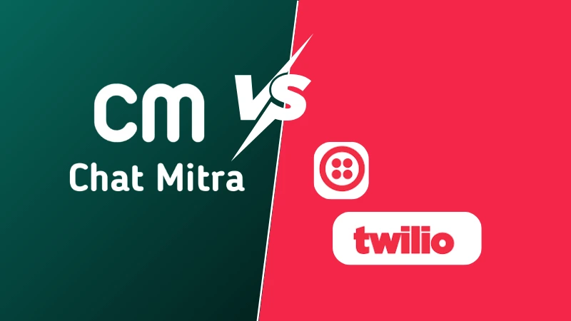 Chat Mitra vs Twilio: An Honest Look at Two WhatsApp Platforms - Comparison Visual - Chat Mitra vs Twilio