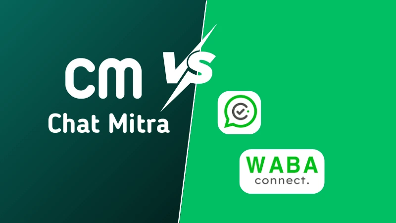 ChatMitra vs WABAConnect comparison illustration