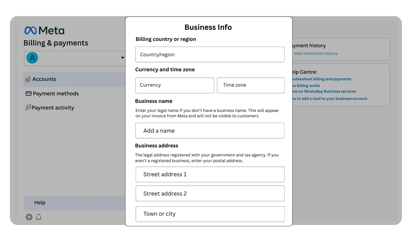 Step 7: Update Your Business Information and Enter Tax Details