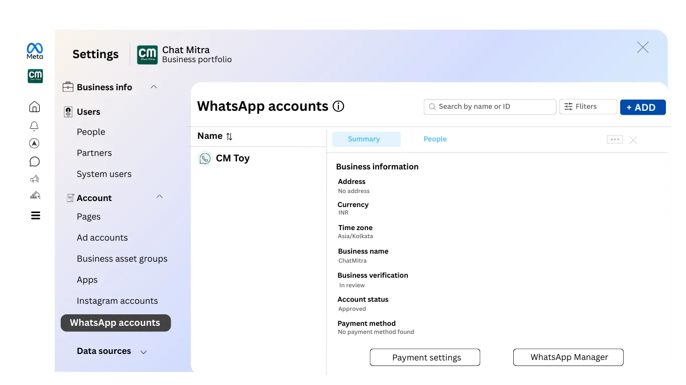 Step 2: Access Payment Settings in Meta Business Suite