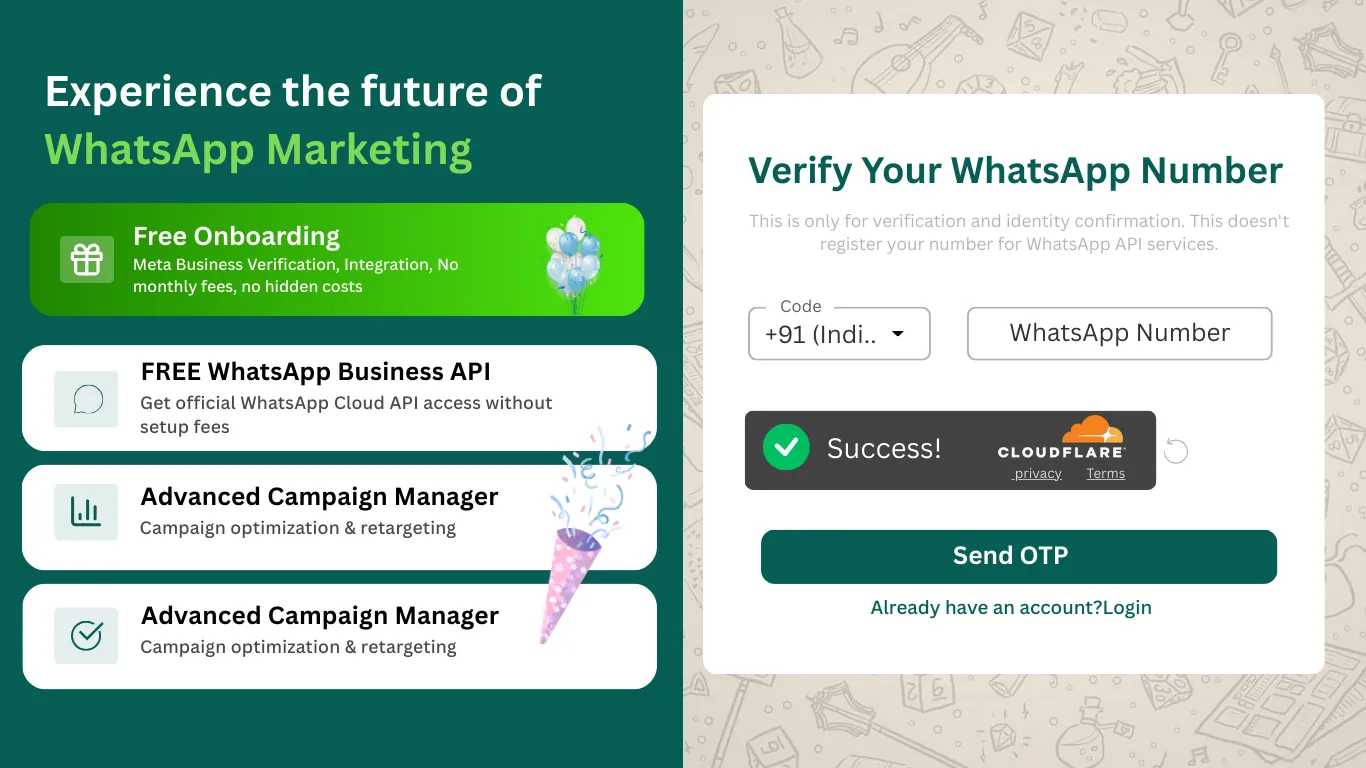 Step 1: Enter Your WhatsApp Number