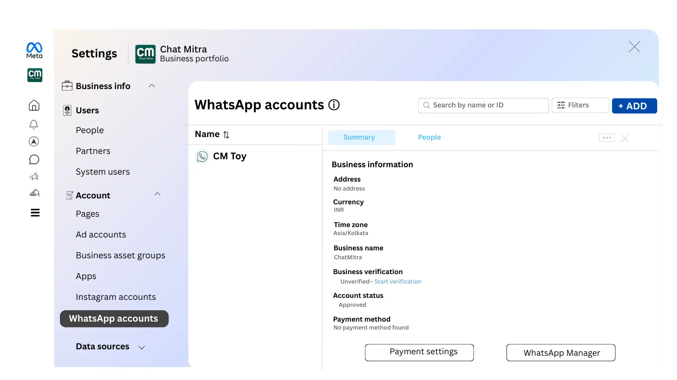 Step 2: Navigate to Meta Business Verification