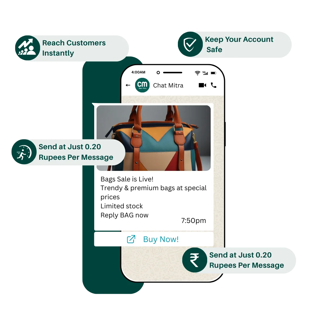 WhatsApp Broadcasting analytics showing message delivery and engagement metrics