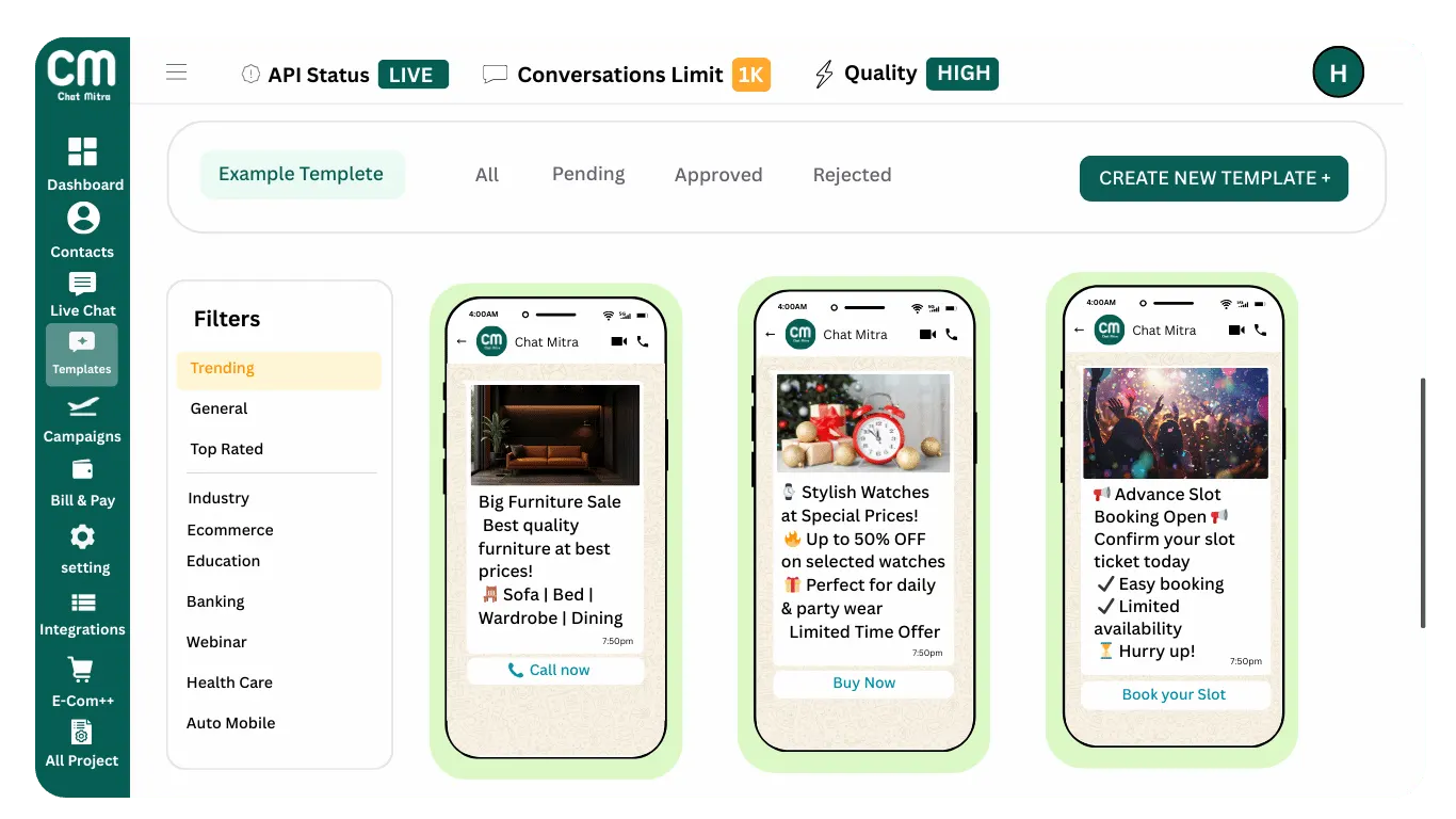 WhatsApp Template Management